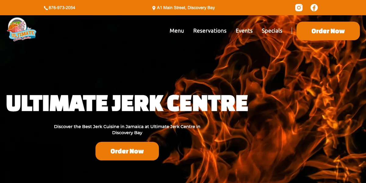 The Ultimate Jerk Centre website screenshot